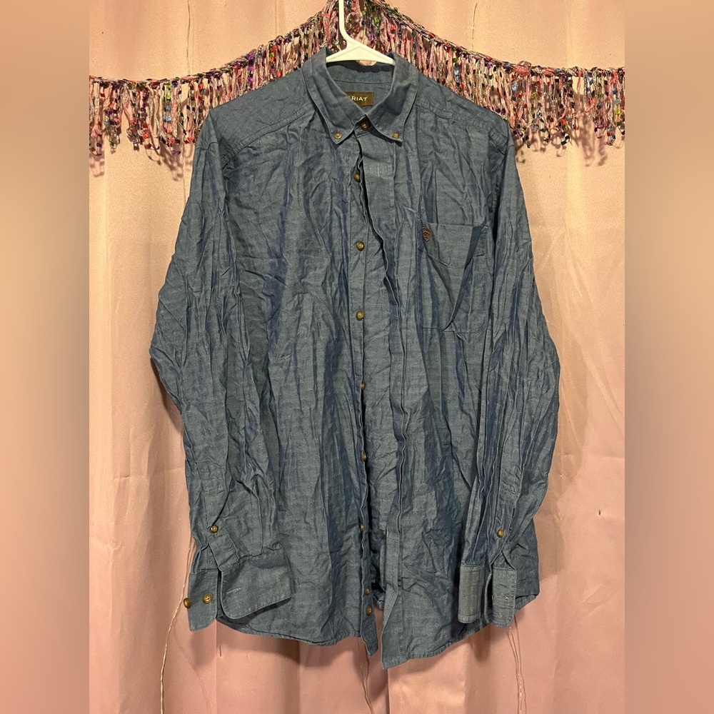 Ariat Textured Blue Shirt